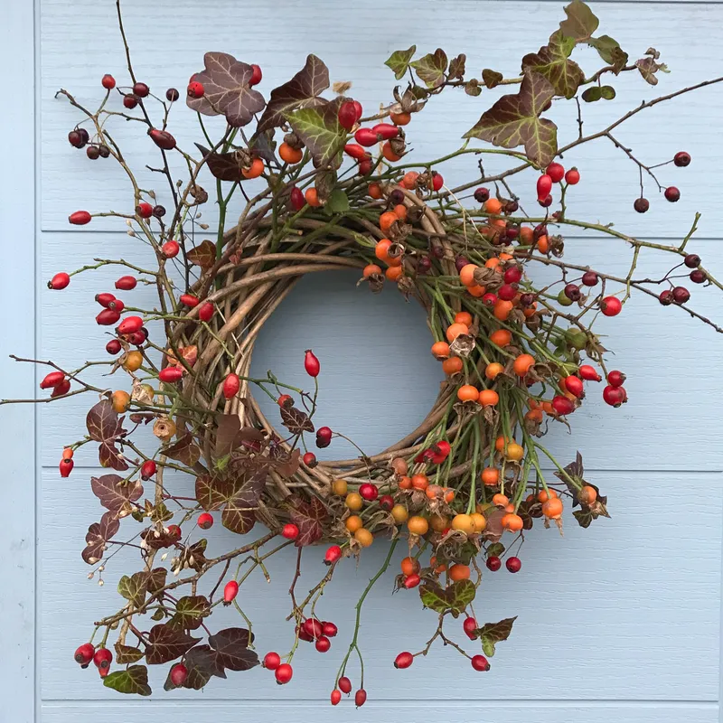 making winter wreaths